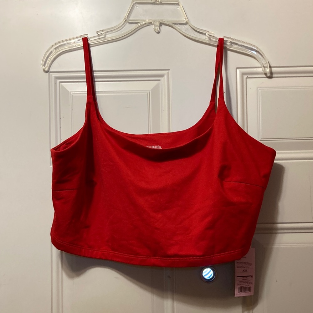 Red Cropped Tank Top XXL